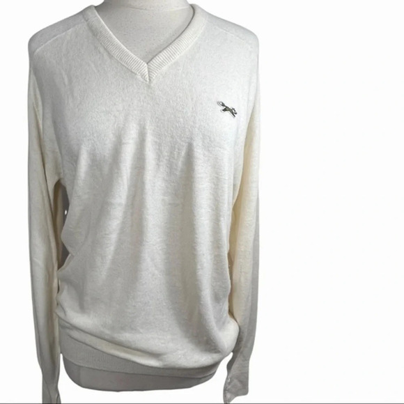 Vintage JcPenney large cream Fox Sweater - Picture 3 of 10